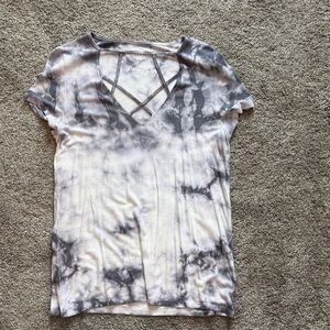 Tie-Dye V-Neck Women’s Top